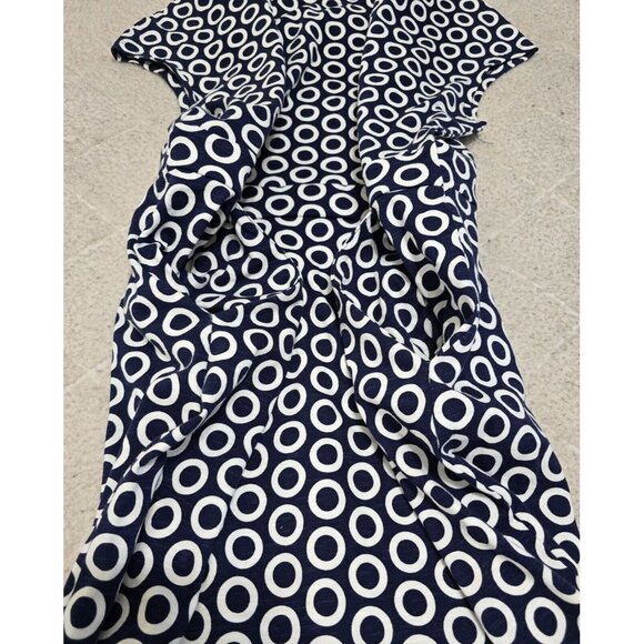 Boden Womens Navy Blue Hoops Florrie Jersey Dress Short Sleeve Boat Neck Size 8R - Picture 7 of 12